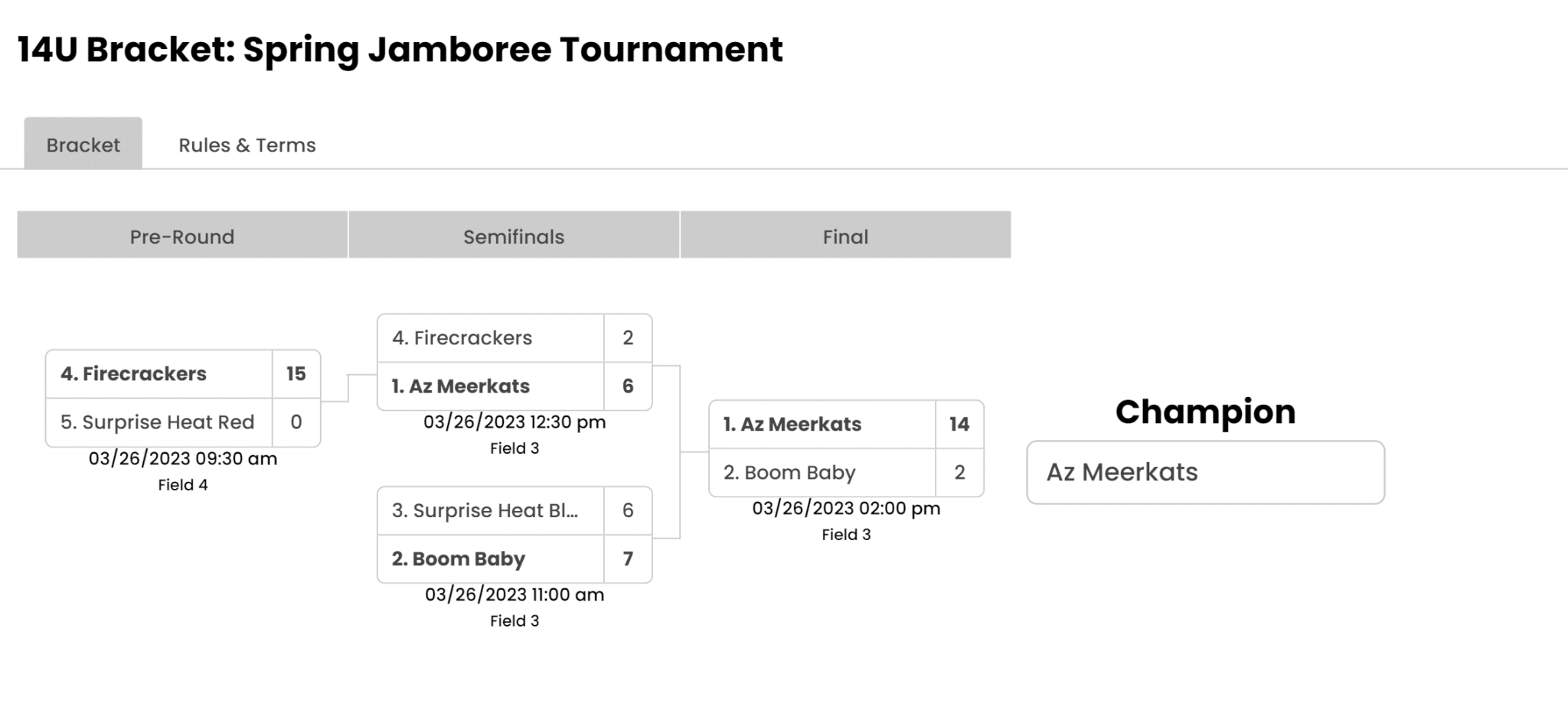 Spring Jamboree Tournament